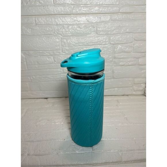 Mason Jar Glass Water Bottle with cover - Picture 1 of 6
